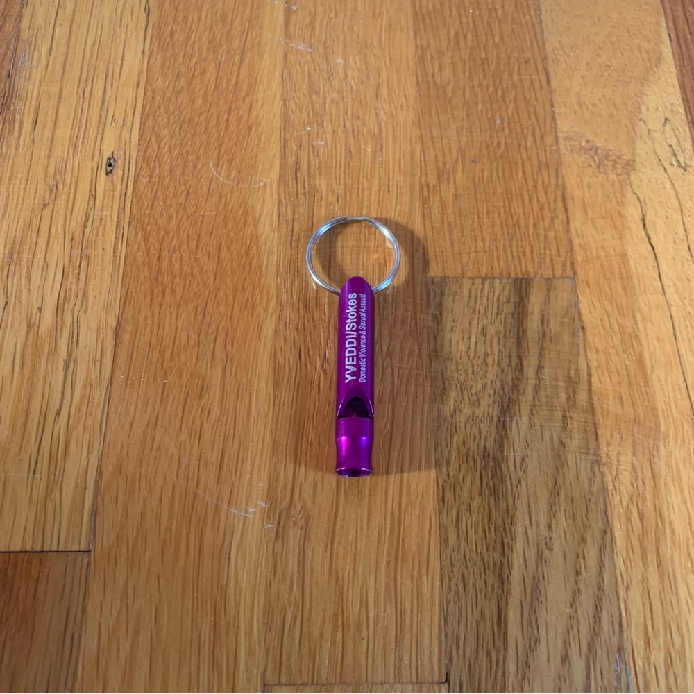 Self-Defense Keychain Whistle Purple